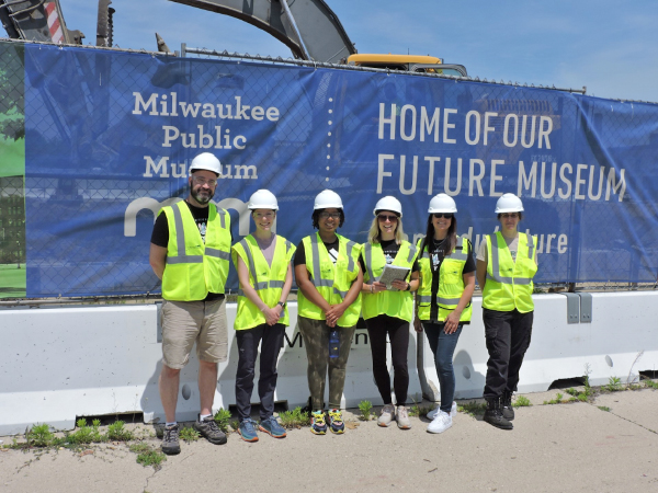 MPM Staff in front of construction site