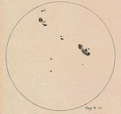 Sunspots - Galileo